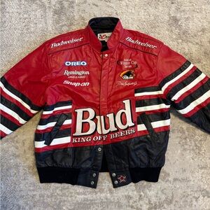 Budweiser Leather Racing Jacket